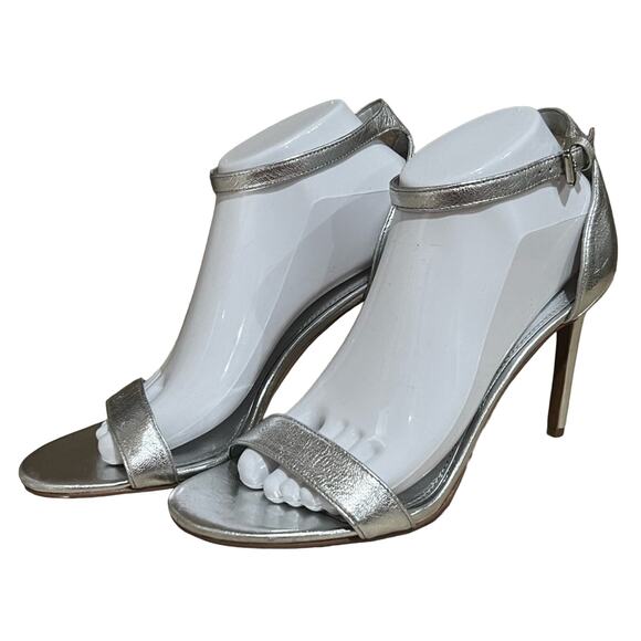 Michael Michael Kors Ankle Strap heels Silver size 9 - Picture 4 of 11